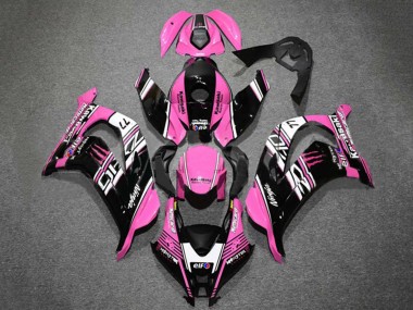Acquista Carena Moto Kawasaki ZX10R 2016-2020 - Rosa Nero Lucido Bianco Elf Mostro