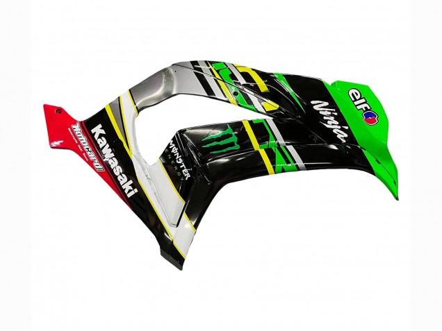 Acquista Carena Moto Kawasaki ZX10R 2016-2020 - Verde Giallo Rosso Nero Elf Mostro