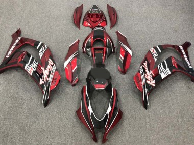Acquista Carena Moto Kawasaki ZX10R 2016-2020 - Rosso Bordeaux Bianco Nero Lucido
