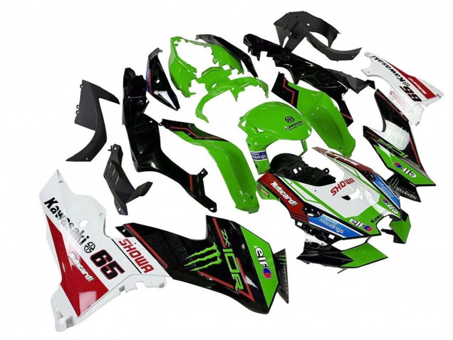 Acquista Carena Moto Kawasaki ZX10R 2021-2025 - Verde Nero Bianco Rosso Blu Showr Elf Mostro
