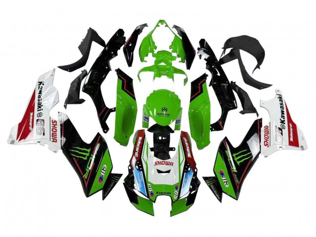 Acquista Carena Moto Kawasaki ZX10R 2021-2025 - Verde Nero Bianco Rosso Blu Showr Elf Mostro