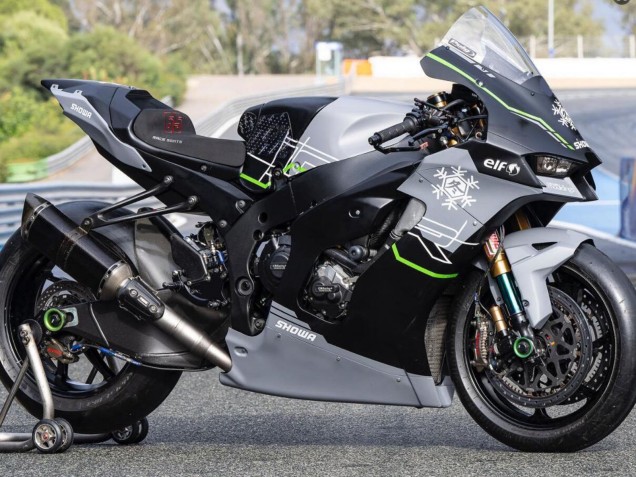 Acquista Carena Moto Kawasaki ZX10R 2021-2025 - Grigio Nero Verde Bianco Nevicare