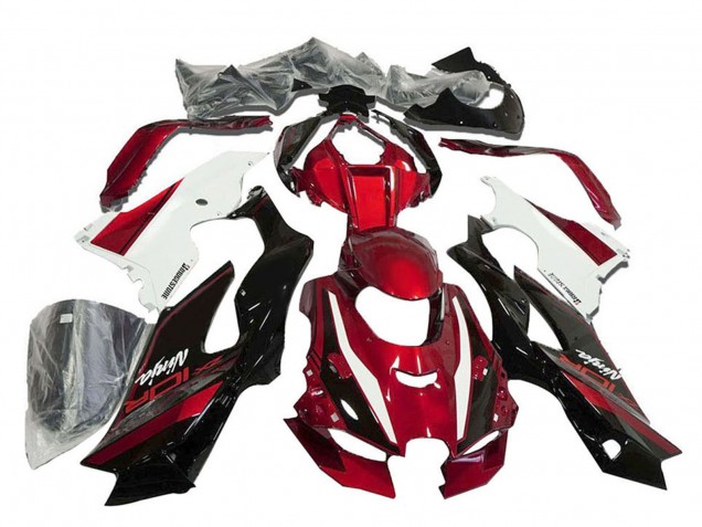 Acquista Carena Moto Kawasaki ZX10R 2021-2025 - Rosso Bianco Nero Lucido