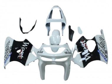 Acquista Carena Moto Kawasaki ZX6R 1998-1999 - Bianco Nero West Mobil