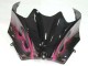Acquista Carena Moto Kawasaki ZX14R ZZR1400 2006-2011 - Nero Lucido Rosso Rosa Fiamma