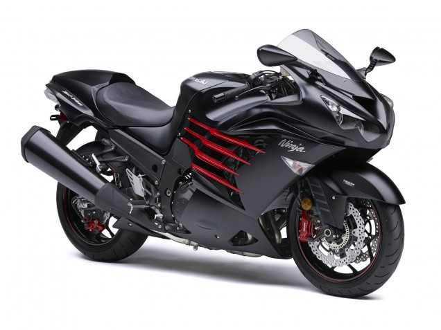 Acquista Carena Moto Kawasaki ZX14R ZZR1400 2012-2024 - Nero Opaco Rosso Bianco Ninja