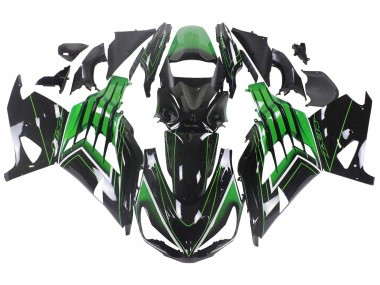 Acquista Carena Moto Kawasaki ZX14R ZZR1400 2012-2024 - Verde Nero Lucido Banda