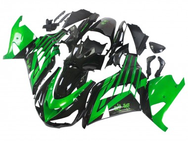 Acquista Kit Carena Moto Kawasaki ZX14R ZZR1400 2012-2024 - Verde Nero Lucido
