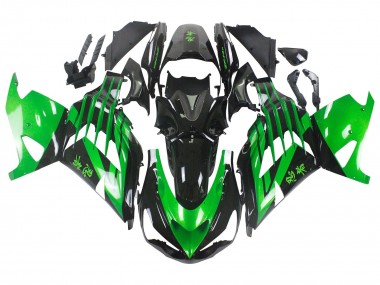 Acquista Kit Carena Moto Kawasaki ZX14R ZZR1400 2012-2024 - Verde Nero Lucido