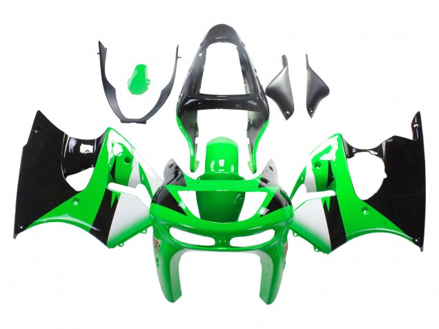 Acquista Carena Moto Kawasaki ZX6R 1998-1999 - Verde Bianco Nero Lucido