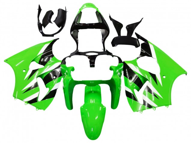 Acquista Carena Moto Kawasaki ZX6R 2000-2002 - Verde Bianco Nero