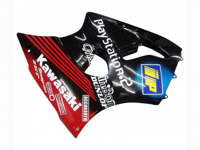 Acquista Carena Moto Kawasaki ZX6R 2000-2002 - Nero Lucido Rosso Blu Rosso PlayStation 2
