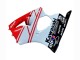 Acquista Carena Moto Kawasaki ZX6R 2000-2002 - Bianco Rosso Nero