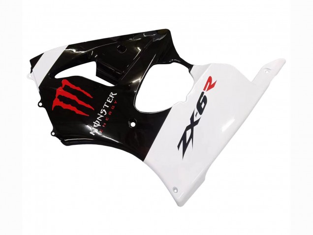 Acquista Carena Moto Kawasaki ZX6R 2000-2002 - Bianco Nero Rosso Mostro