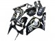 Acquista Carena Moto Kawasaki ZX6R 2003-2004 - Nero Lucido Bianco Motul Lucky Strike