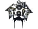 Acquista Carena Moto Kawasaki ZX6R 2003-2004 - Nero Lucido Bianco Motul Lucky Strike