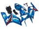 Acquista Carena Moto Kawasaki ZX6R 2003-2004 - Blu Bianco Rosso Squalo
