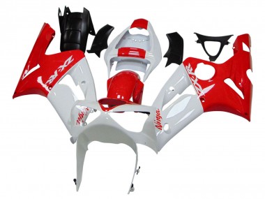 Acquista Carena Moto Kawasaki ZX6R 2003-2004 - Bianco Rosso