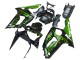 Acquista Carena Moto Kawasaki ZX6R 2003-2004 - Nero Lucido Verde Fiamma