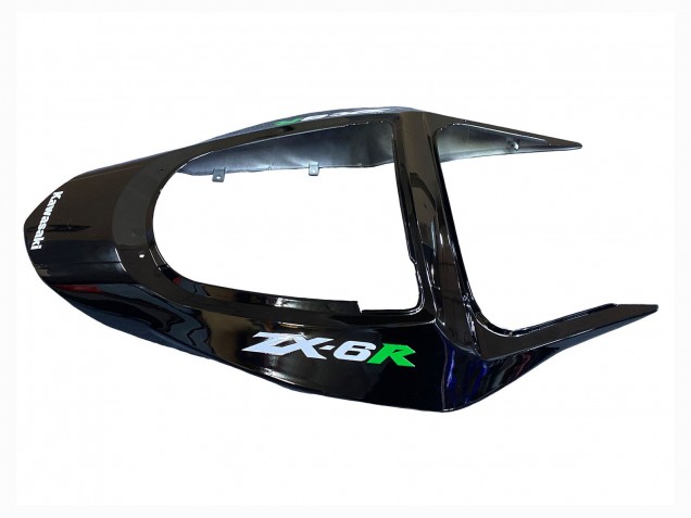Acquista Carena Moto Kawasaki ZX6R 2003-2004 - Nero Lucido Verde Fiamma