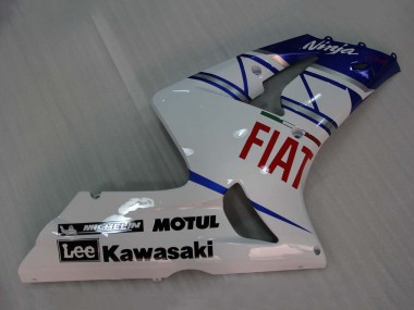 Acquista Carena Moto Kawasaki ZX6R 2003-2004 - Bianco Blu Rosso Fiat