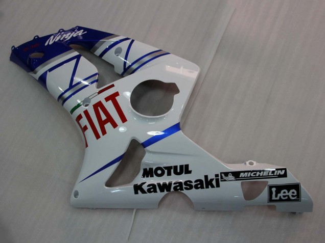 Acquista Carena Moto Kawasaki ZX6R 2003-2004 - Bianco Blu Rosso Fiat