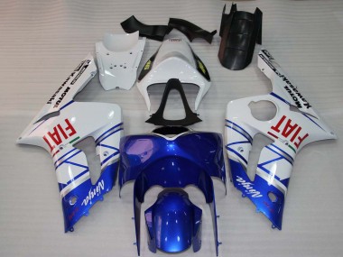 Acquista Carena Moto Kawasaki ZX6R 2003-2004 - Bianco Blu Rosso Fiat
