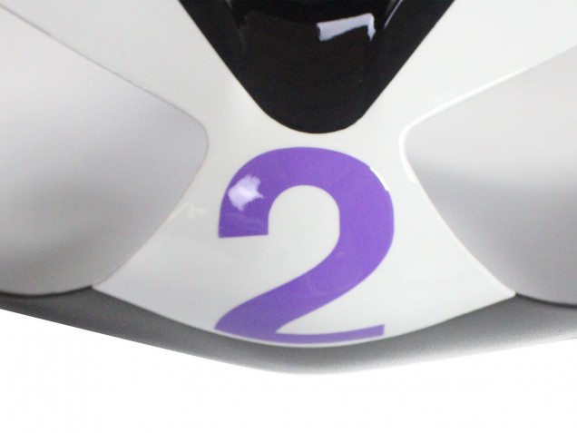 Acquista Carena Moto Kawasaki ZX6R 2005-2006 - Bianco Viola Nero Rizoma Playboy DENSO