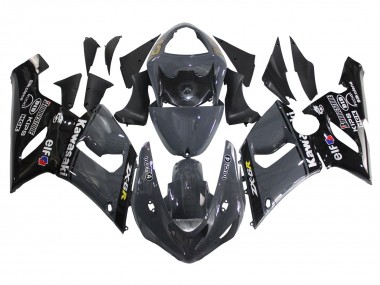 Acquista Carena Moto Kawasaki ZX6R 2005-2006 - Grigio Scuro Nero