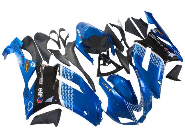 Acquista Carena Moto Kawasaki ZX6R 2007-2008 - Nero Blu Elf