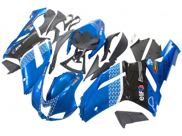 Acquista Carena Moto Kawasaki ZX6R 2007-2008 - Nero Blu Elf
