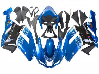 Acquista Carena Moto Kawasaki ZX6R 2007-2008 - Nero Blu Elf