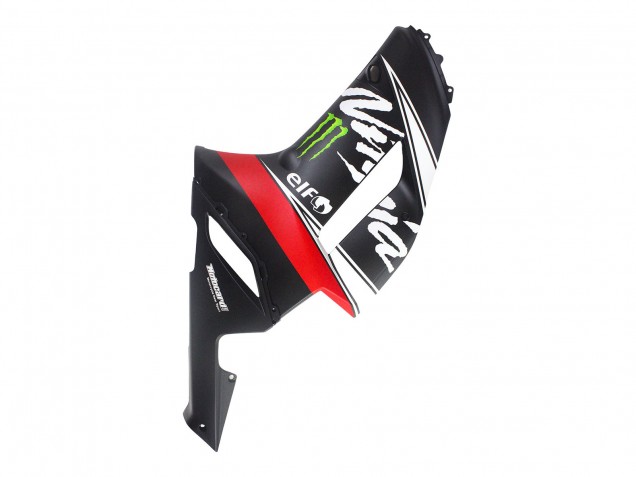 Acquista Carena Moto Kawasaki ZX6R 2007-2008 - Nero Bianco Rosso Bianco Nevicare Decal Ninja Elf