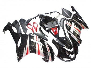 Acquista Carena Moto Kawasaki ZX6R 2007-2008 - Nero Argento Rosso Ninja