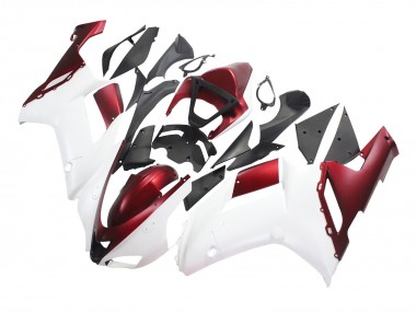 Acquista Carena Moto Kawasaki ZX6R 2007-2008 - Bianco Rosso