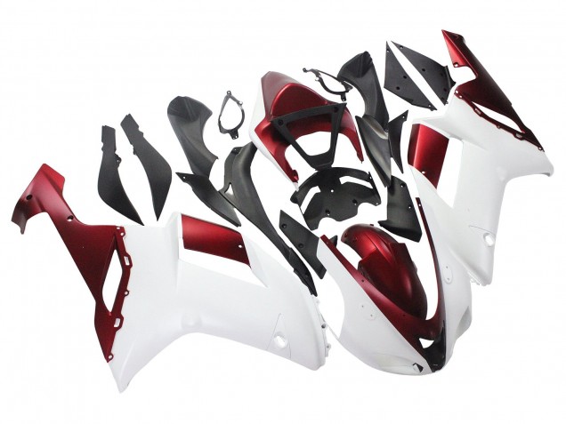 Acquista Carena Moto Kawasaki ZX6R 2007-2008 - Bianco Rosso