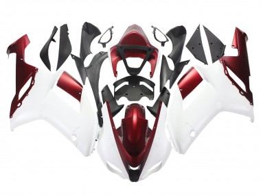 Acquista Carena Moto Kawasaki ZX6R 2007-2008 - Bianco Rosso