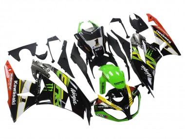 Acquista Carena Moto Kawasaki ZX6R 2009-2012 - Verde Nero Lucido Giallo Bianco Rosso Elf Mostro