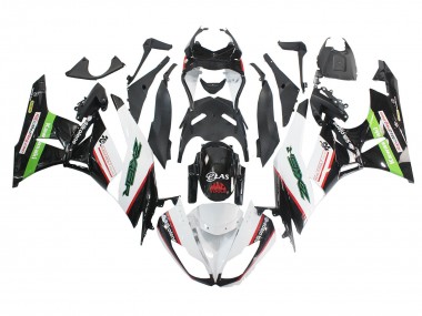 Acquista Carena Moto Kawasaki ZX6R 2009-2012 - Bianco Rosso Nero Verde