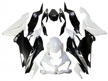 Acquista Kit Carena Moto ABS Kawasaki ZX6R 2013-2018 - Bianco Nero Opaco