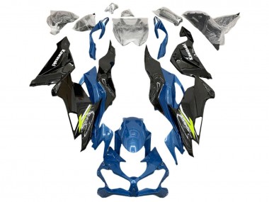 Acquista Carena Moto Kawasaki ZX6R 2019-2022 - Blu Giallo Bianco Nero Lucido