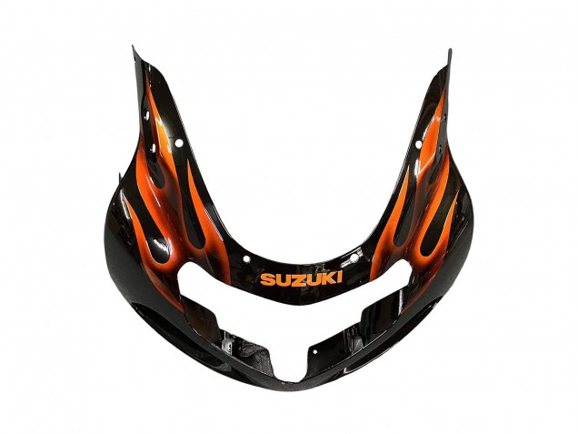 Acquista Carena Moto Suzuki GSXR1000 2000-2002 - Nero Lucido Arancia Fiamma