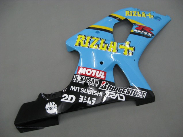 Acquista Carena Moto Suzuki GSXR1000 2000-2002 - Azzurro Chiaro Giallo Nero Motul Rizla