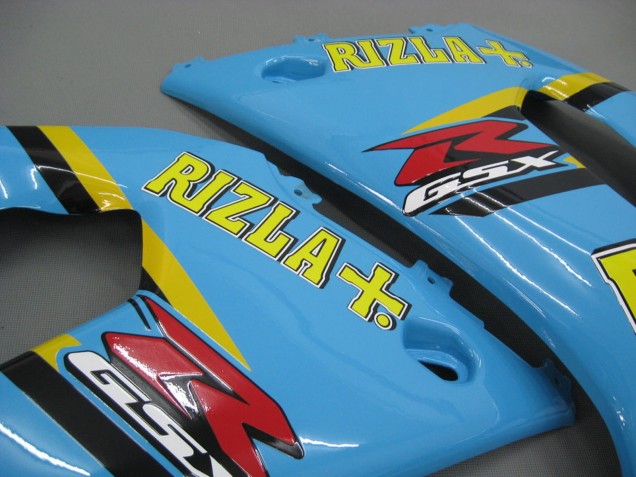 Acquista Carena Moto Suzuki GSXR1000 2000-2002 - Azzurro Chiaro Giallo Nero Motul Rizla