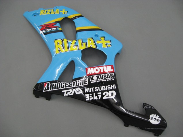 Acquista Carena Moto Suzuki GSXR1000 2000-2002 - Azzurro Chiaro Giallo Nero Motul Rizla