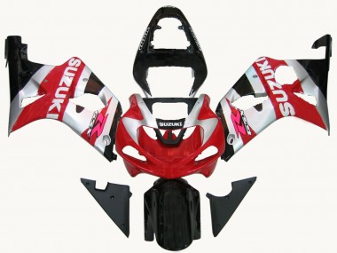 Acquista Carena Moto Suzuki GSXR1000 2000-2002 - Rosso Argento Bianco Nero