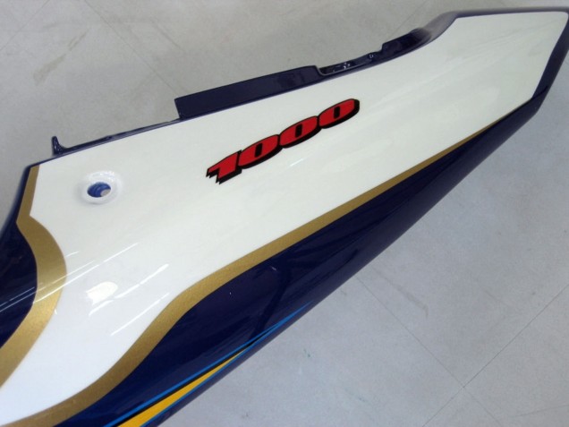 Acquista Carena Moto Suzuki GSXR1000 2000-2002 - Giallo Blu Scuro Bianco Motul Corona