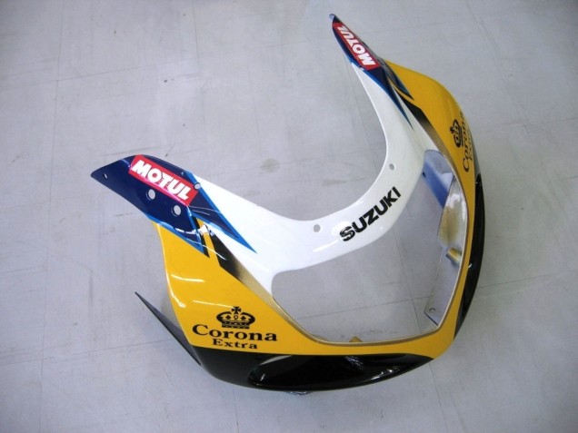 Acquista Carena Moto Suzuki GSXR1000 2000-2002 - Giallo Blu Scuro Bianco Motul Corona