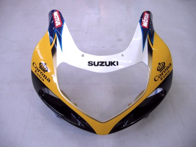 Acquista Carena Moto Suzuki GSXR1000 2000-2002 - Giallo Blu Scuro Bianco Motul Corona