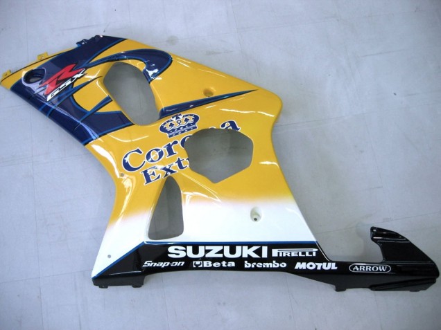 Acquista Carena Moto Suzuki GSXR1000 2000-2002 - Giallo Blu Scuro Bianco Motul Corona